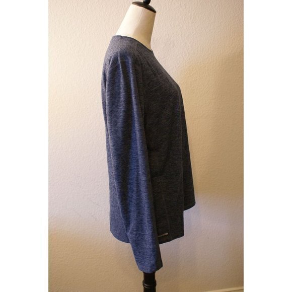 Men's Free‎ Country Steel Blue Long Sleeved Shirt Size Medium 38 40 Micro-Tech - Picture 2 of 9